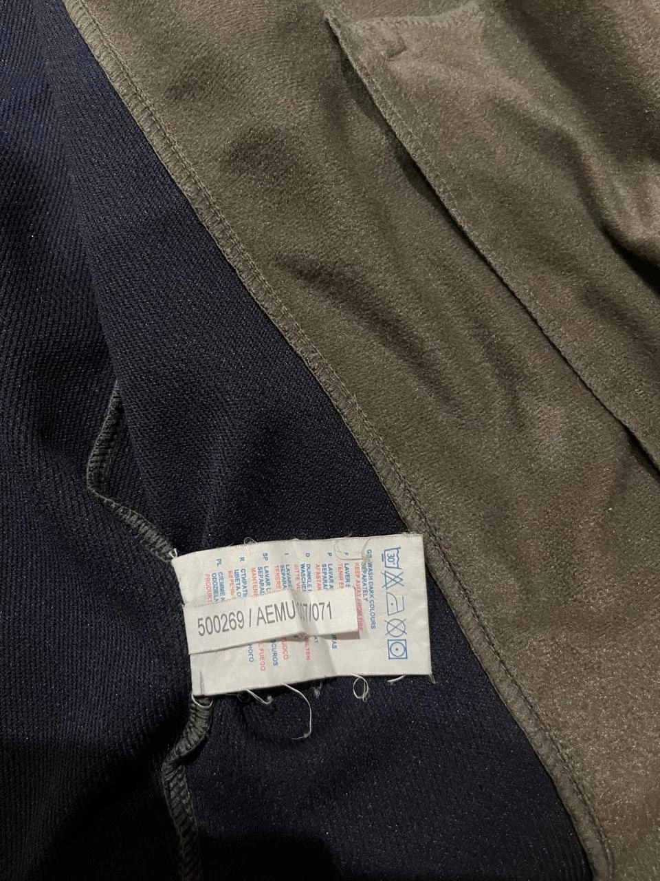 Reebok Vintage Grey Navy Blue Track Jacket Y2K Size L – photo 3